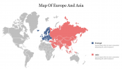 World Map with Europe and Asia PPT & Google Slides