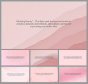 Light Pink Background Aesthetic Presentation Templates