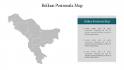 Best Balkan Peninsula Map Presentation Slide