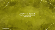 Olive Green Aesthetic Google Slides and PowerPoint Template