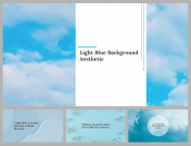 Aesthetic Light Blue Background PPT and Google Slides 