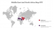 Middle East and North Africa Map PPT & Google Slides