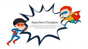 Editable Superhero Template PowerPoint Presentation Slide