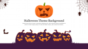 Halloween Theme Background PPT Presentation Template