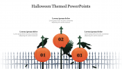 Attractive Halloween Themed PowerPoints Template Slide