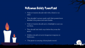 Halloween Safety PowerPoint Slide For Trick Or Treaters