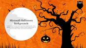 Chilling Microsoft Halloween Backgrounds PowerPoint Slide