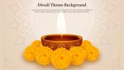 Diwali Theme Background PPT Template and Google Slides