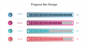 Progress Bar Design PowerPoint Template & Google Slides