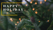 Happiest Holiday Template Presentation PowerPoint Slide
