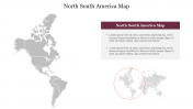 North South America Map PowerPoint Template & Google Slides