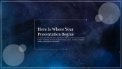 Azure Blue Theme Background PPT Presentation Template
