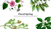Best Floral Template Design Presentation Slide