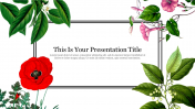 Adorable Floral Template Free Download PPT Presentation