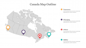 Creative Canada Map Outline Presentation 