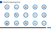 Editable Cloud Computing Icon PowerPoint Slide