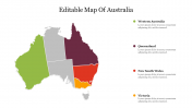 Free Editable Map of Australia PPT Template & Google Slides