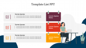 Creative Template List PPT Slide For Presentations
