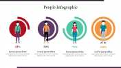 Creative Colorful People Infographic PowerPoint Slide