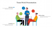Editable Team Work Presentation Template Slide 