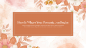 Stunning Watercolor Aesthetic Background Presentation