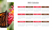 Best 2022 PowerPoint Calendar Template With Nature Image