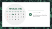 PowerPoint Calendar Template 2022 Free Google Slides