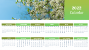 Free 2022 Monthly Calendar PPT Template & Google Slides