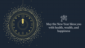 Amazing 2022 New Year PowerPoint Template Clock Slide