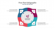 Editable Four Part Infographic PowerPoint PPT Template
