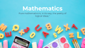 Mathematics Background PowerPoint and Google Slides Themes