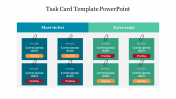 Task Card PowerPoint Presentation Template and Google Slides