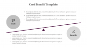 Innovative Cost Benefit Template Presentation 