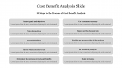 Editable Cost Benefit Analysis Slide Presentation