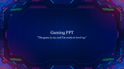 Gaming PowerPoint Background And Google Slides Template