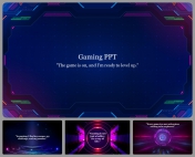 Gaming PowerPoint Background And Google Slides Template