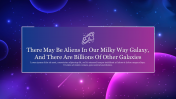 Amazing Galaxy Theme Background Presentation Slide