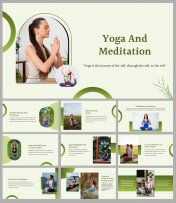 Attractive Yoga And Meditation PPT Presentation Templates