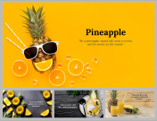 Pineapple Background PowerPoint and Google Slides Themes