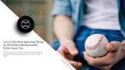Baseball PowerPoint Background Template and Google Slides