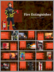 Fire Extinguisher Presentation and Google Slides Themes