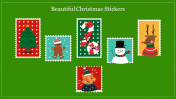 Beautiful Christmas Stickers PPT Template & Google Slides