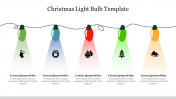 Affordable Christmas Light Bulb Template Presentation