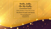 PPT Christmas Party Invitation Template and Google Slides