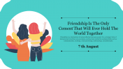 Editable Friendship Topic For Presentation Template 