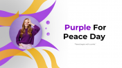 Creative Purple For Peace Day PowerPoint And Google Slides
