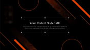 Effective Flat Black Background PowerPoint Slide