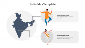Amazing India Map Template PowerPoint Presentation Slide