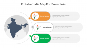Free Editable India Map For PPT Template & Google Slides