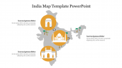 Best India Map Template PowerPoint Presentation Slide